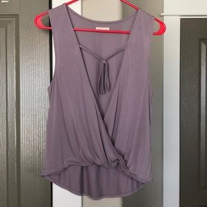 Urban Outfitters purple deep V tank size S